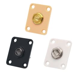 hot sell Square Electric Guitar Output Jack Socket Plate for Les Paul Replacement 3 Colors