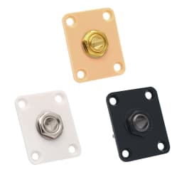 hot sell Square Electric Guitar Output Jack Socket Plate for Les Paul Replacement 3 Colors