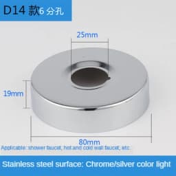 2PCS 1/2"3/4"Faucet Decorative Cover Stainless Steel Water Pipe Connector Heighten Valve Panel Shower Kitchen Faucet Accessories