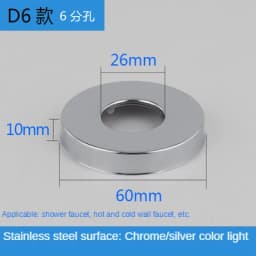 2PCS 1/2"3/4"Faucet Decorative Cover Stainless Steel Water Pipe Connector Heighten Valve Panel Shower Kitchen Faucet Accessories