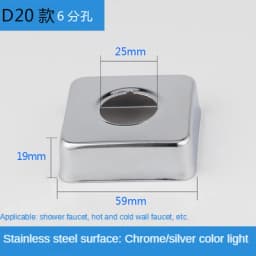 2PCS 1/2"3/4"Faucet Decorative Cover Stainless Steel Water Pipe Connector Heighten Valve Panel Shower Kitchen Faucet Accessories