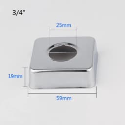 2PCS 1/2"3/4"Faucet Decorative Cover Stainless Steel Water Pipe Connector Heighten Valve Panel Shower Kitchen Faucet Accessories