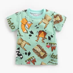 Sanlutoz Cartoon Boys Clothing Sets Summer Short Sleeve Cotton Baby Tops + Baby Shorts 2Pcs Casual