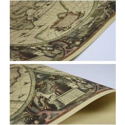 72*51cm World Map Vintage Journal Poster Retro World Globe Map Personalized Atlas Poster Decoration For Office School Maps