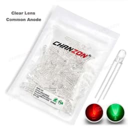 100 Pcs 5mm Led Diode Bicolor Two Color Red Green Blue Commmon Anode Cathode 2V 3V 20mA F5 Light Emitting Lamp Blub For DIY PCB
