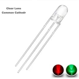 100 Pcs 5mm Led Diode Bicolor Two Color Red Green Blue Commmon Anode Cathode 2V 3V 20mA F5 Light Emitting Lamp Blub For DIY PCB