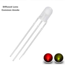 100 Pcs 5mm Led Diode Bicolor Two Color Red Green Blue Commmon Anode Cathode 2V 3V 20mA F5 Light Emitting Lamp Blub For DIY PCB