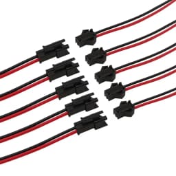 5Pairs JST SM 2P 3P 4P 5P 6 Pin Male Female Plug Socket Wire Cable Connector LED Strip DC Power Cable Lenght 10/15/20cm