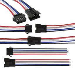 5Pairs JST SM 2P 3P 4P 5P 6 Pin Male Female Plug Socket Wire Cable Connector LED Strip DC Power Cable Lenght 10/15/20cm