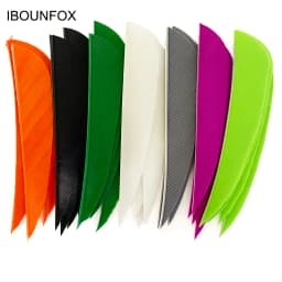 100Pcs 3 Inch Archery Feathers Fletching Right/Left Wings Natural Turkey Vanes Arrow Fletches Feather DIY Hunting Accessories