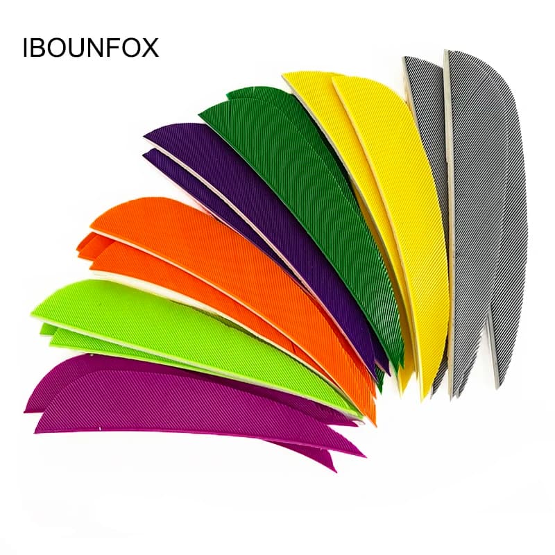 100Pcs 3 Inch Archery Feathers Fletching Right/Left Wings Natural Turkey Vanes Arrow Fletches Feather DIY Hunting Accessories