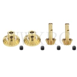 1/2/4 Pairs Metal Rear Axle Gear Drive Shaft Gear Set Upgrade Accessories for WPL D12 B24 B36 C14 C24 MN D90 D98 D99 MN99S Parts