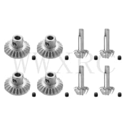 1/2/4 Pairs Metal Rear Axle Gear Drive Shaft Gear Set Upgrade Accessories for WPL D12 B24 B36 C14 C24 MN D90 D98 D99 MN99S Parts