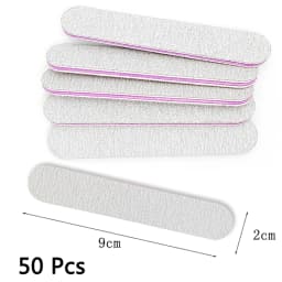 50/100/200 Pcs Strong Sandpaper Mini Professional Nail Files UV Gel Polish Remover Manicure Files Grey Sanding 100/180 DIY Tools