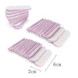 50/100/200 Pcs Strong Sandpaper Mini Professional Nail Files UV Gel Polish Remover Manicure Files Grey Sanding 100/180 DIY Tools
