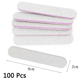 50/100/200 Pcs Strong Sandpaper Mini Professional Nail Files UV Gel Polish Remover Manicure Files Grey Sanding 100/180 DIY Tools