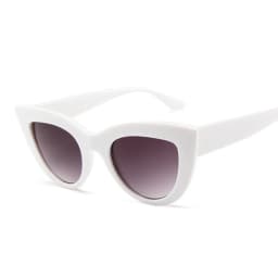 Vintage Cat Eye Sunglasses Woman Retro Brand Cateye Shades Sun Glasses Gradient Mirror Plastic Frame Designer Oculos De Sol