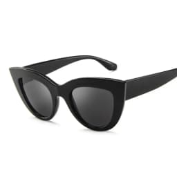 Vintage Cat Eye Sunglasses Woman Retro Brand Cateye Shades Sun Glasses Gradient Mirror Plastic Frame Designer Oculos De Sol