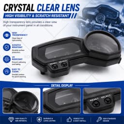 For 2006 - 2014 Yamaha FZ1 FZ1N FZ1S FZ6 FZ6N FZ6S Motorcycle Meter Box Speedometer Odometer Tachometer Cover 2010 2011 2012