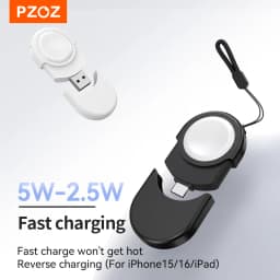 PZOZ Portable Wireless Charger For Apple Watch Series 11 10 9 8 7 6 5 SE Ultra 2 3 iWatch USB Type C Charger Magnetic Charging