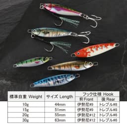 WEIHAI FSTK Metal Bait Sea Fishing Lures Jig Shore 10g15g20g30g Off Shore Jig Spoon Slow Jig Casting Jig Spoon Artificial Bait