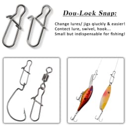 95Pcs/box Nice Fast Duo Lock fishing snaps and clips Kit Fishing hooks Lures Connector Swivels Snap Fishing Tackle 26lb-77lb
