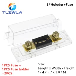 2PCS ANL Fuse 60 80 100 120 275 300 400 450A 500 AMP ANS Fuse Holder Bolt-on Fuse Automotive Fuse Holders Fusible Link With Fuse