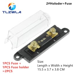 2PCS ANL Fuse 60 80 100 120 275 300 400 450A 500 AMP ANS Fuse Holder Bolt-on Fuse Automotive Fuse Holders Fusible Link With Fuse