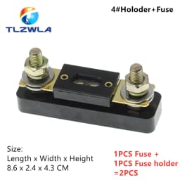 2PCS ANL Fuse 60 80 100 120 275 300 400 450A 500 AMP ANS Fuse Holder Bolt-on Fuse Automotive Fuse Holders Fusible Link With Fuse