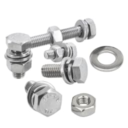 M4 M5 M6 M8 M10 M12 304 Stainless Steel Hexagon Bolt Screw And Nut Set Large Full Extension Screw