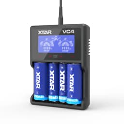 XTAR VC4 18650 Battery Charger 1.2V AAA AA Batteries LCD Display Charging 3.6V Rechargeable LiIon Batteries 10400-32650CHARGER