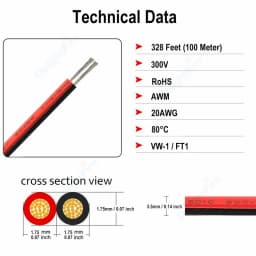 2pin 12V LED Cable 10m 28 26 24 22 20 18 AWG PVC Tinned Copper Electrical Wires For LED Strip Light Extension Speaker Audio