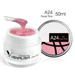 50ml Venalisa TPO FREE Soak off Thick Jelly Gel UV Construction Gel Builder Extend 24 Color Camouflage Milky White Hard Nail Gel
