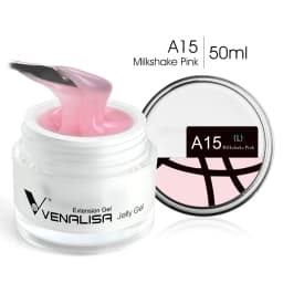 50ml Venalisa TPO FREE Soak off Thick Jelly Gel UV Construction Gel Builder Extend 24 Color Camouflage Milky White Hard Nail Gel