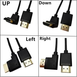 Super Soft 15CM OD 3.0mm Micro HDMI-Compatible Mini HDTV-2.0 Male Cable 2K 4K HD @60Hz Light-weight Portable Short Thin Cable