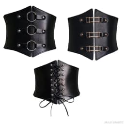 Belts For Women Dresses Waist Buckle Bandage Corset Wide Pu Leather Slimming Body Belts for Women Elastic High Waist Wholesales
