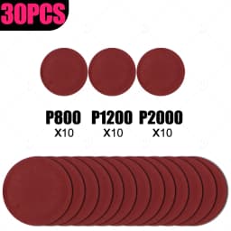 3/4/5 Inch 15-60PCS Round Sand Paper For Sanding Disc Grinder Car Polishing Sander Sandpaper Grit 800 1200 1500 2000 3000 5000