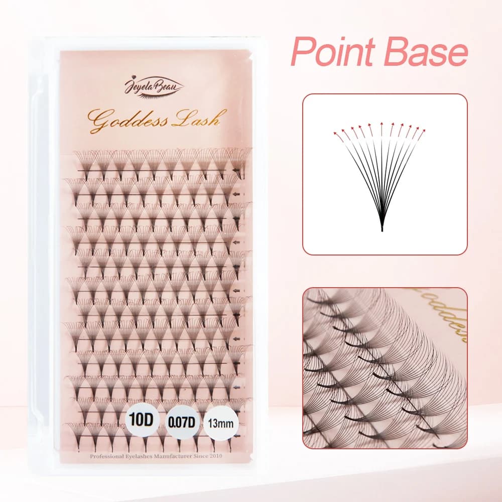 Goddess Premade Volume Fans 5D 6D 10D 12D 16D 20D MIX Individual Lashes Pre Made Russian Volume Fan Eyelash Extension Faux Mink
