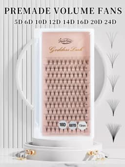 Goddess Premade Volume Fans 5D 6D 10D 12D 16D 20D MIX Individual Lashes Pre Made Russian Volume Fan Eyelash Extension Faux Mink