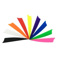 50pcs 3inch Archery Feathers 8 Color Shield and Drop Shape Cut Fletching Rubber Vane Arrow Hunting Shooting Accessories