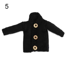 Mini Knitted Sweater for 1/6 Dolls Autumn Winter New Tops Fashion Casual Doll Sweater DIY Handmade Clothes Dressing Accessories