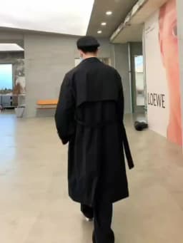 Men's Korean Style Spring Trench Coat Streetwear Windbreaker Solid Business Casual Loose Long Overcoat Male Spring Fashion