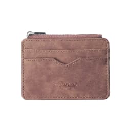 Men's Slim Short Card Wallet Matte Leather Retro Multi-card Frosted Fabric Card Holder Money Minimalist Transparent Coins Purse