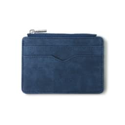 Men's Slim Short Card Wallet Matte Leather Retro Multi-card Frosted Fabric Card Holder Money Minimalist Transparent Coins Purse
