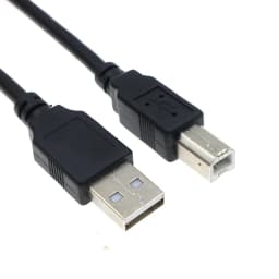 USB 2.0 A to B Type Male to Male 90 Degree UP, Down, Left and Right Corner Cable For Canon Epson HP ZJiang Label Printer DAC