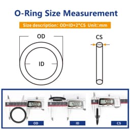 CS 2.2/2.5/3mm O-ring Thickness Cross Section NBR Nitrile Rubber Sealing Gasket Rubber Washer Ring Wholesale In Specifications