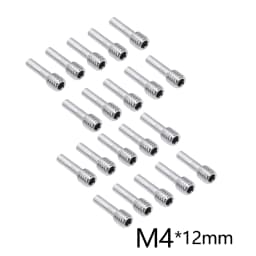 10pcs M3*12mm M4*12mm Set Screw Front/Rear Bumper Pin Screws Middle Axle Bolt for 1/10 RC Crawler SCX10 Car Models