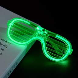 Christmas LED Blinds Glasses Party Luminous Light Up Rave Costume Decor