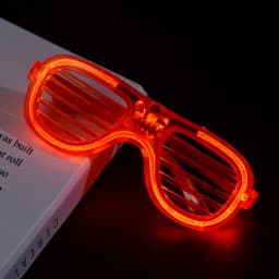 Christmas LED Blinds Glasses Party Luminous Light Up Rave Costume Decor