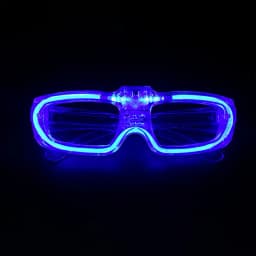 Christmas LED Blinds Glasses Party Luminous Light Up Rave Costume Decor
